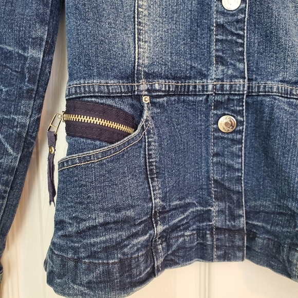 Fubu The Collection Blazer Style Denim Jacket - Picture 5 of 16